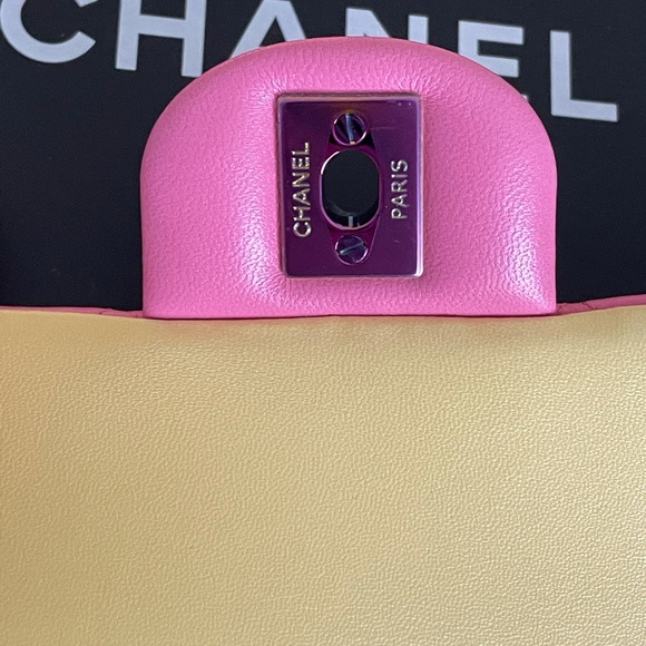 ‼️SOLD‼️Chanel 21S Pink Mini Rectangle Classic - Picture 7 of 12